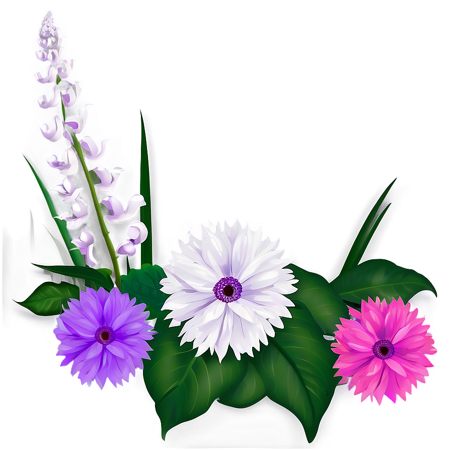 Artistic Flower Composition Png 62