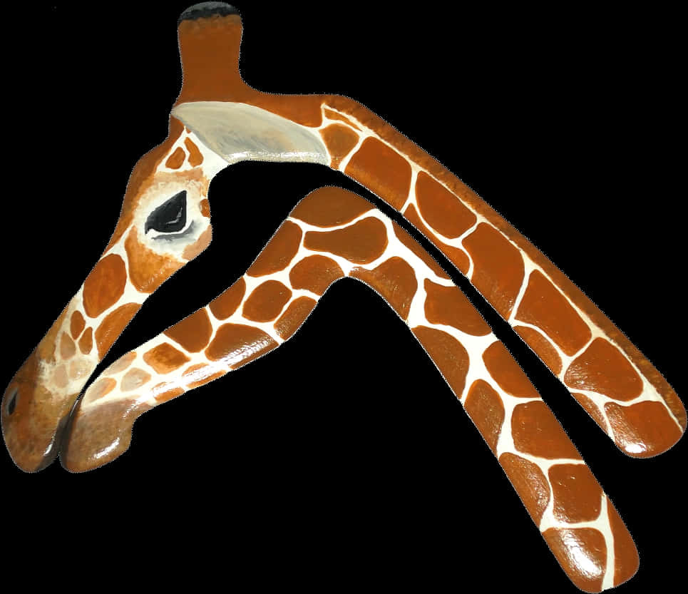 Artistic Giraffe Head Painting