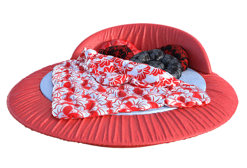 Artistic Hat Shaped Bed Design PNG with transparent background