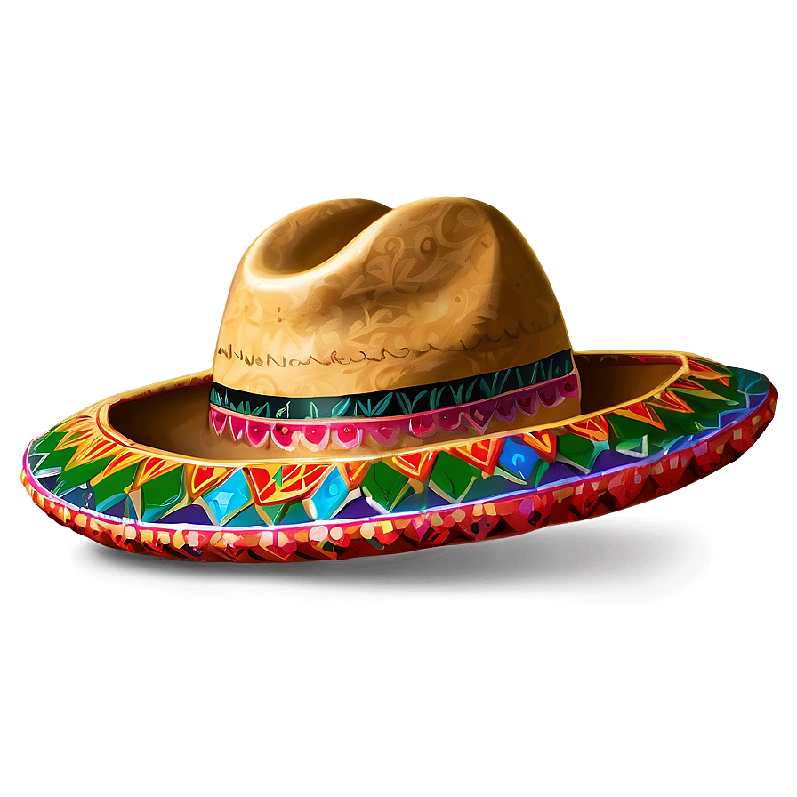 Artistic Mexican Hat Png 06122024