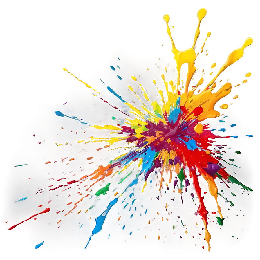 Artistic Paint Splatter Png 89