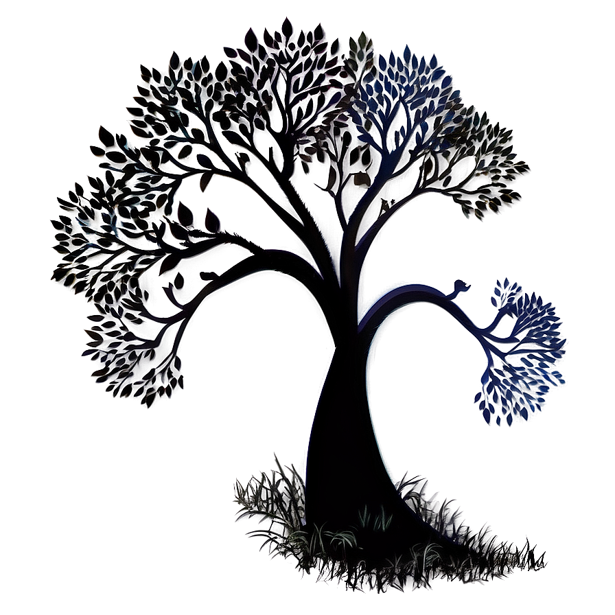 Artistic Tree Silhouette Png Gjl18