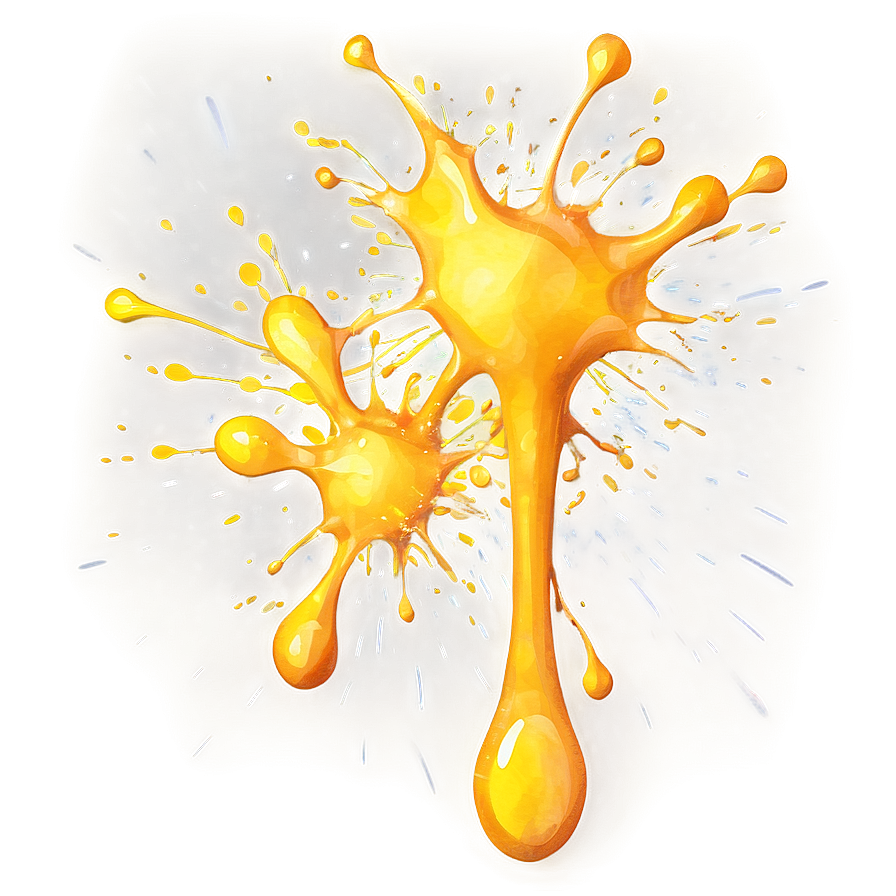 Artistic Yellow Watercolor Splash Png Ysf