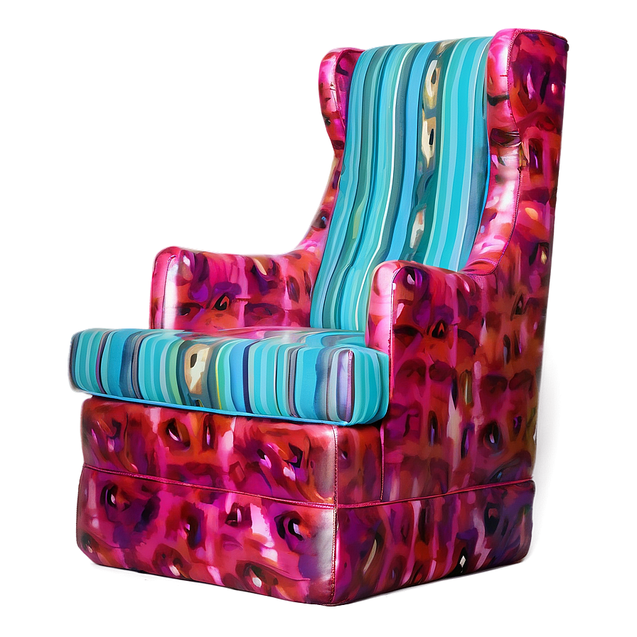 Artsy Abstract Armchair PNG sih PNG with transparent background