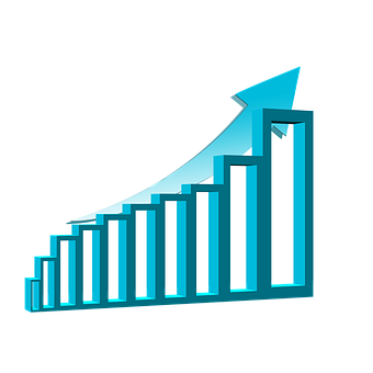 Ascending Bar Graphwith Arrow