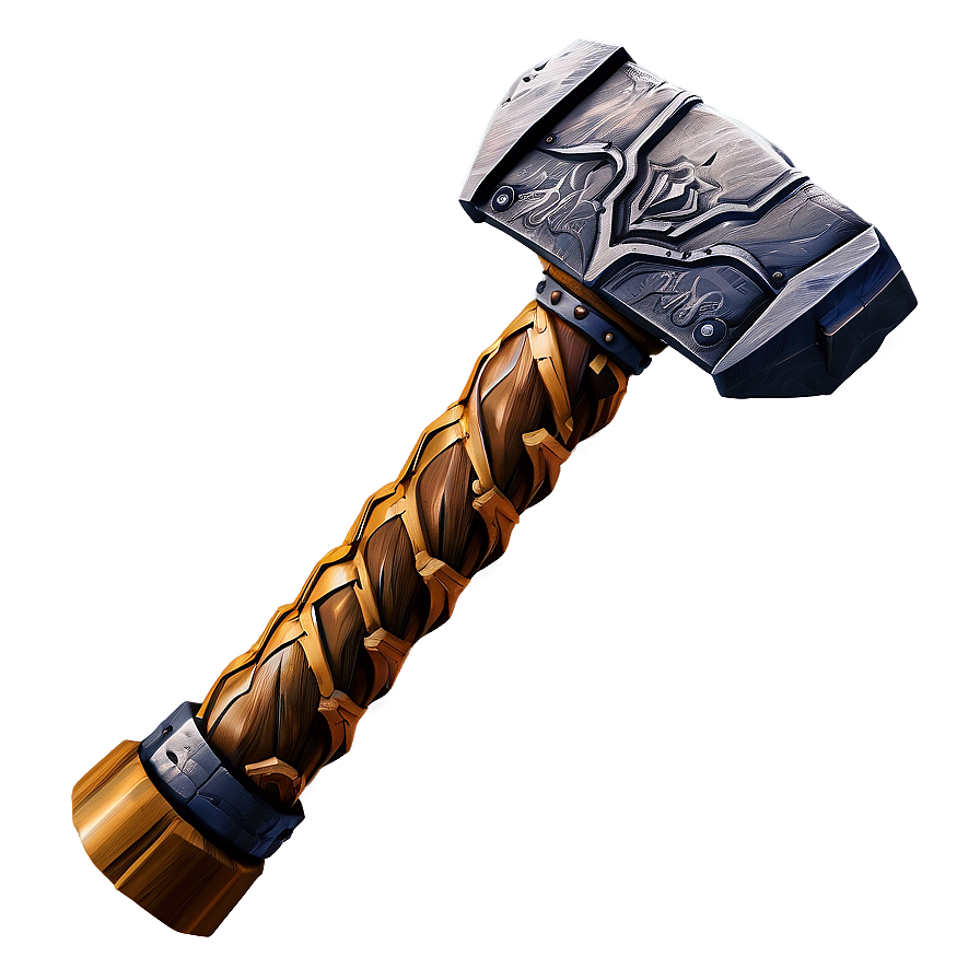 Asgardian Thor Hammer Design Png 06122024