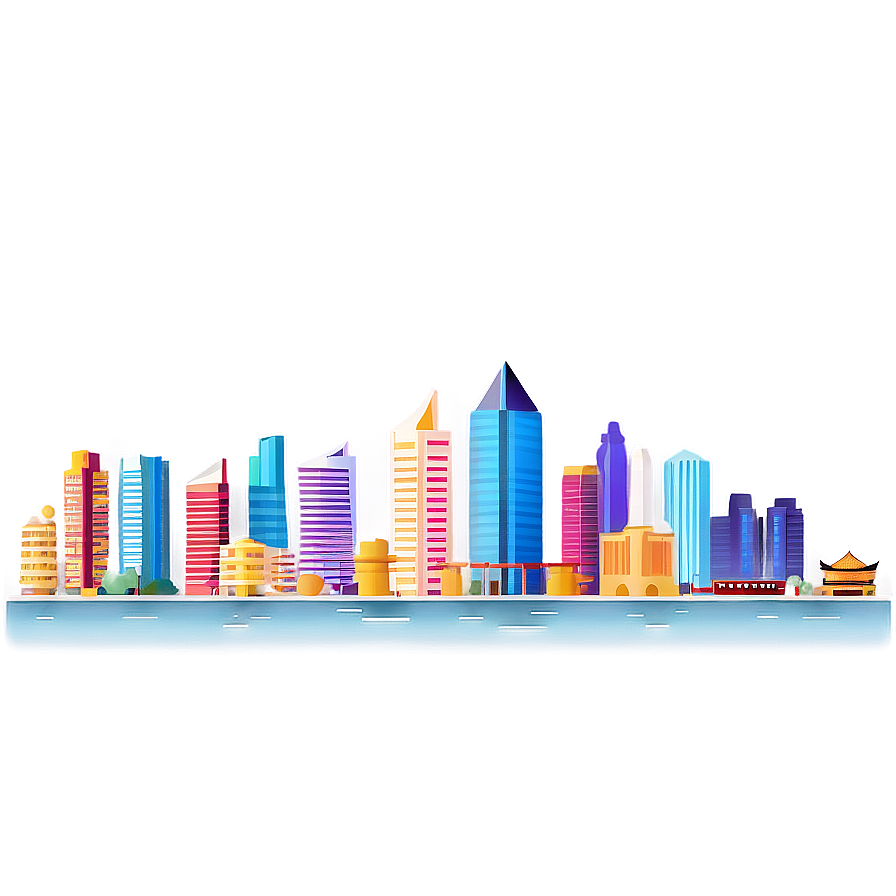Asia City Skyline PNG 06232024 PNG with transparent background