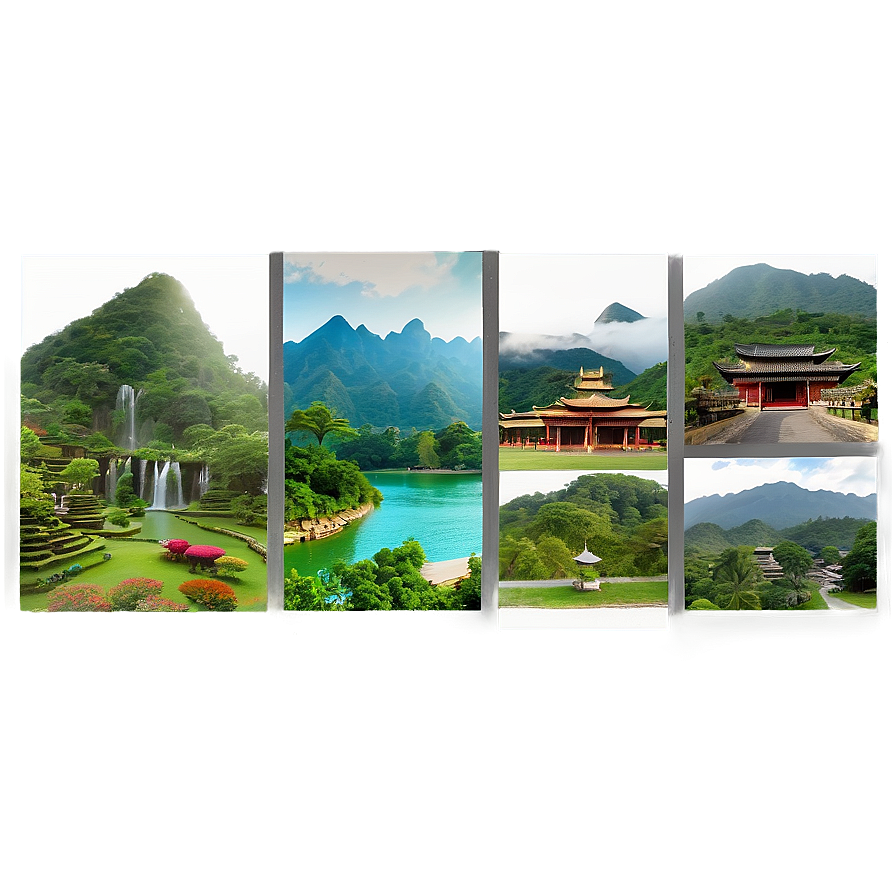 Asia Landscape PNG qff PNG with transparent background