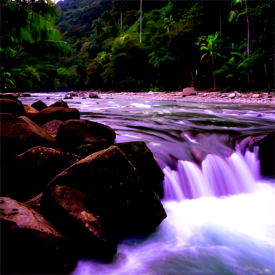 Asia River Scenery PNG 06232024 PNG with transparent background