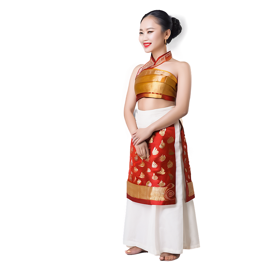 Asian Cultural Dress Portrait Png Qju