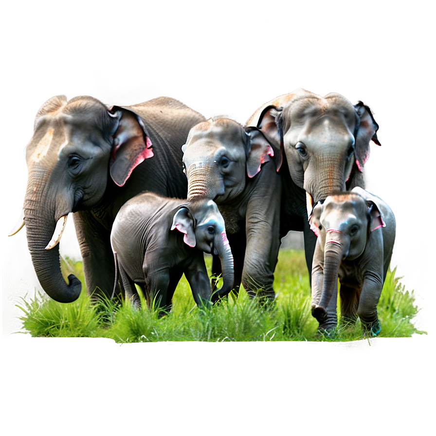 Asian Elephants Png Xkh