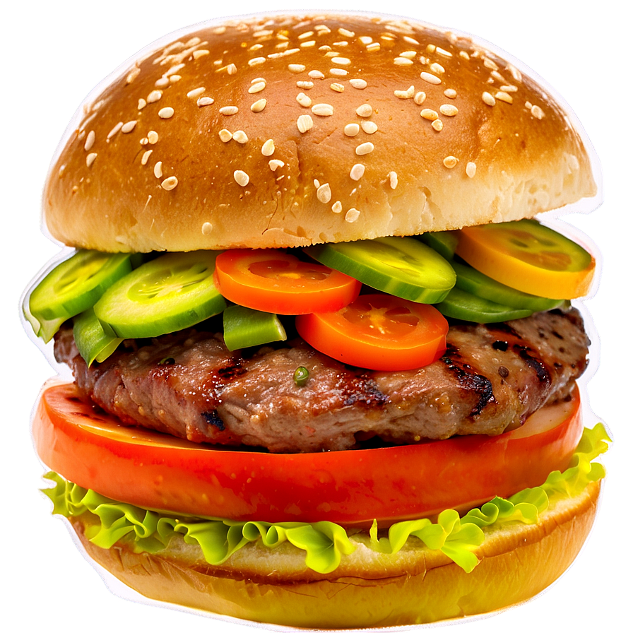 Asian Fusion Hamburger Png 12