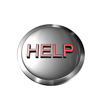 Assistance Button Graphic PNG with transparent background