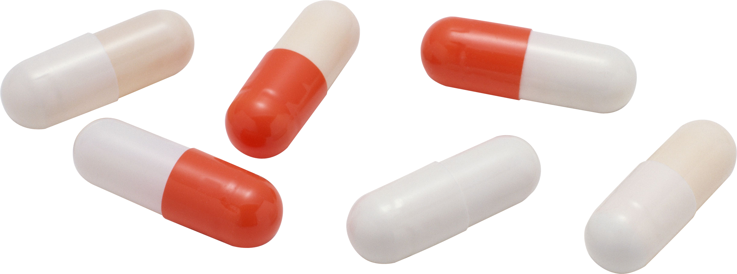 Assorted Capsules Transparent Background