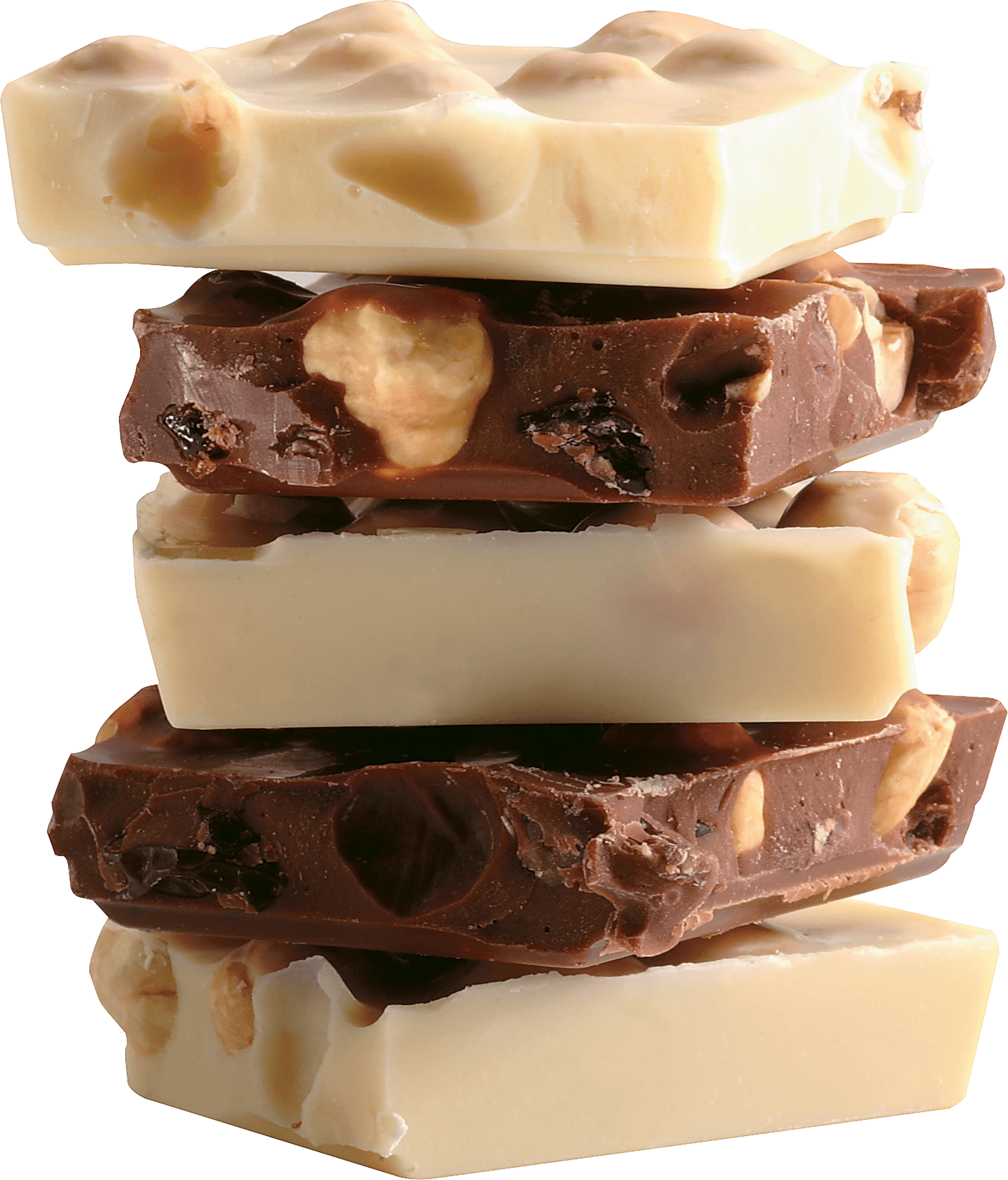 Assorted_ Chocolate_ Bars_ Stacked PNG with transparent background
