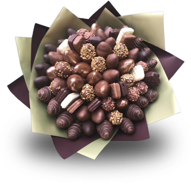 Assorted Chocolate Bouquet PNG with transparent background