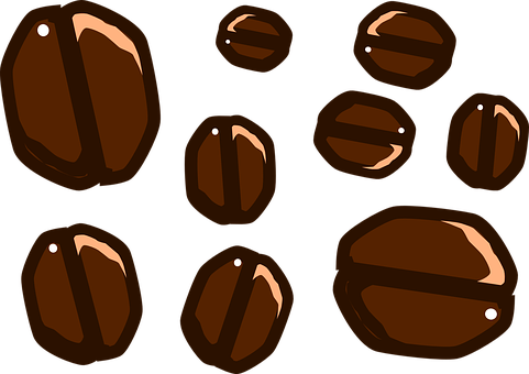 Assorted Coffee Beans Illustration