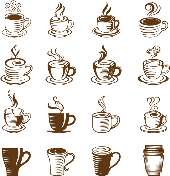 Iced Coffee Cappuccino Tea Coffee Cup - Vector Cappuccino Clipart, HD Png Download PNG with transparent background