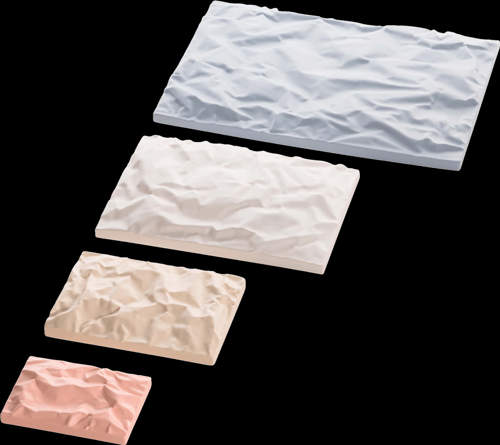 Assorted Crumpled Paper Textures