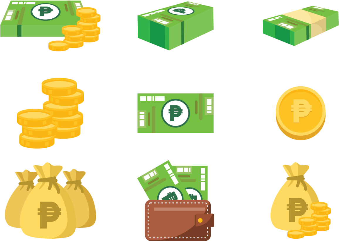 Assorted Currency Icons Vector