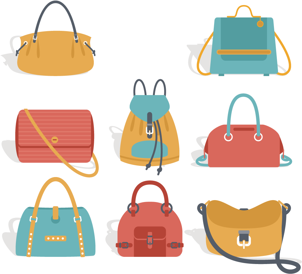 Assorted Designer Purses Illustration