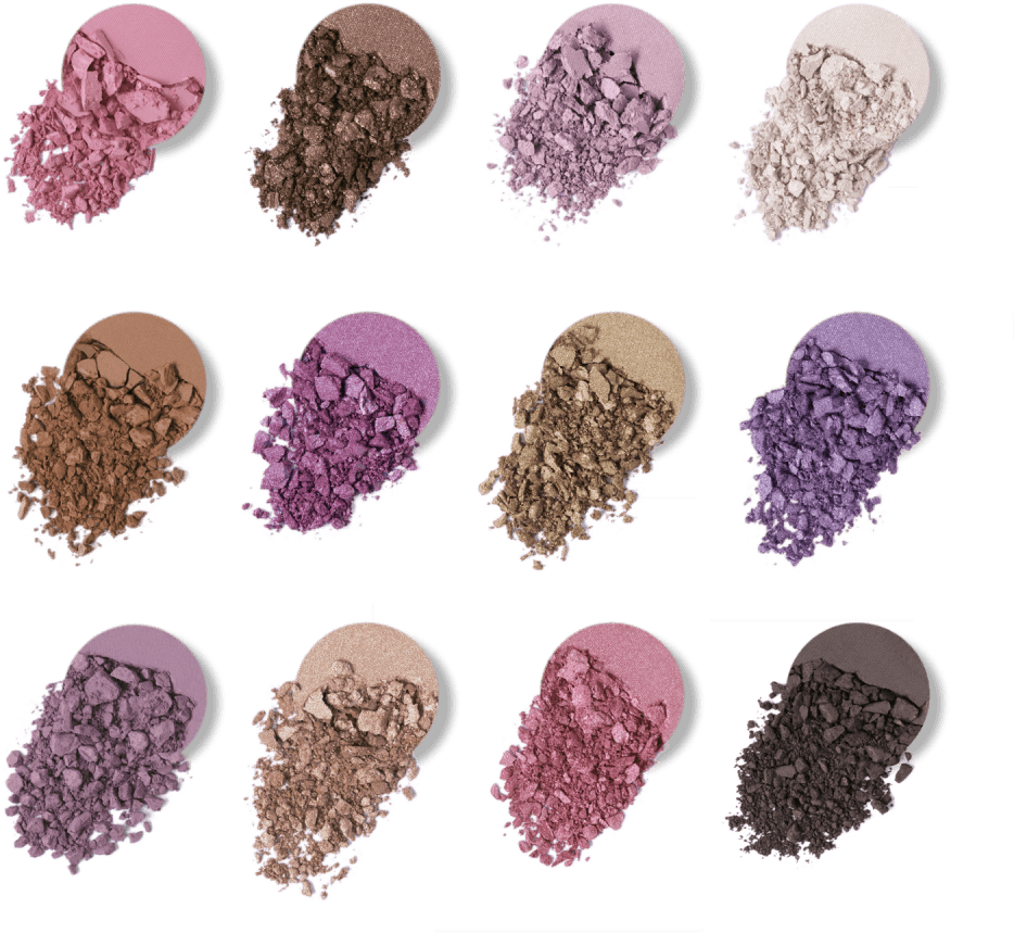 Assorted Eyeshadow Palette Crushes PNG with transparent background