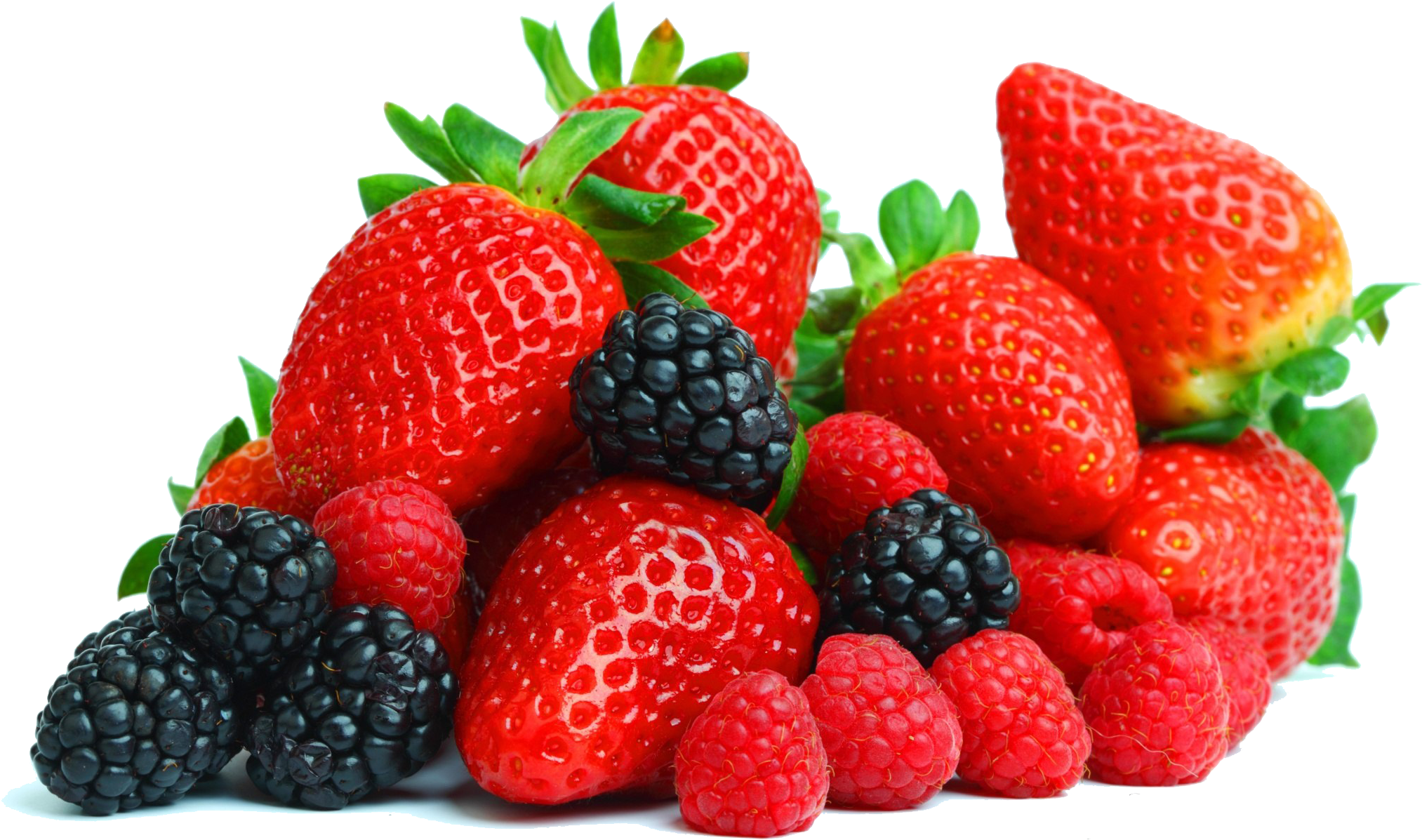 Assorted Fresh Berries Transparent Background