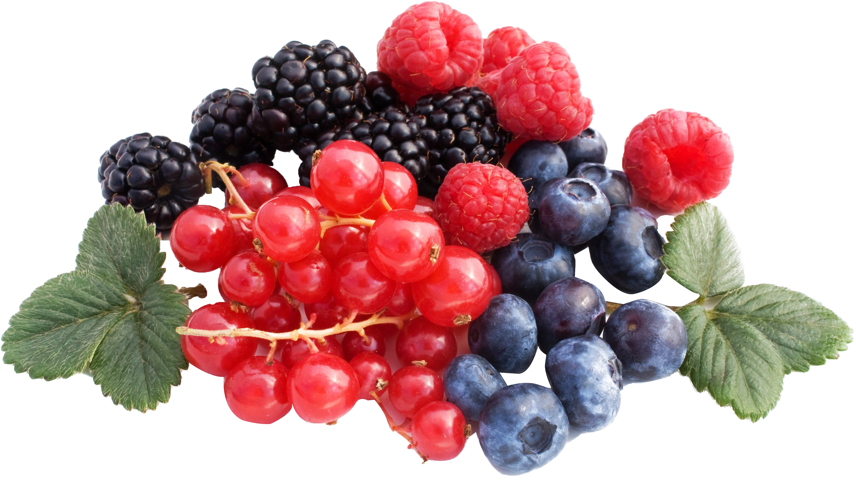 Assorted Fresh Berries Transparent Background