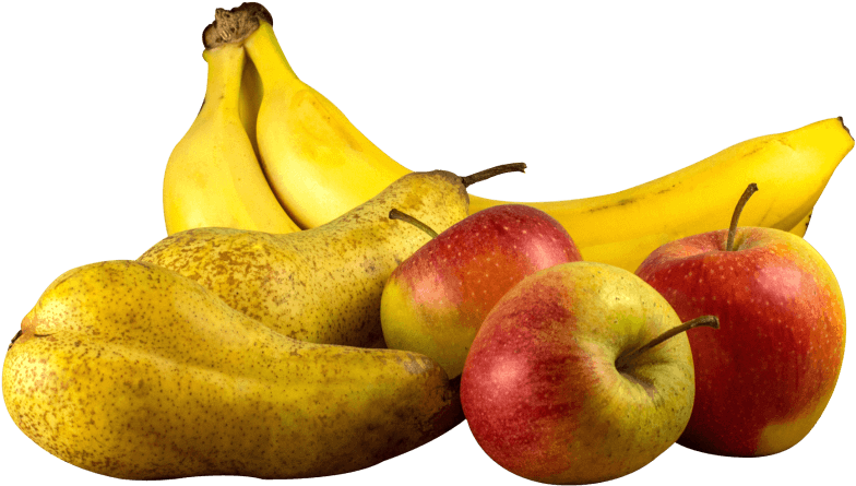 Assorted Fresh Fruit Selection PNG with transparent background