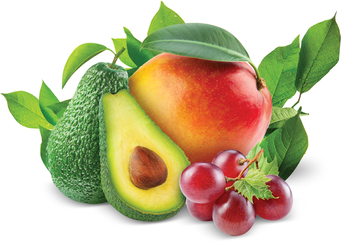 Assorted Fresh Fruits Composition PNG with transparent background