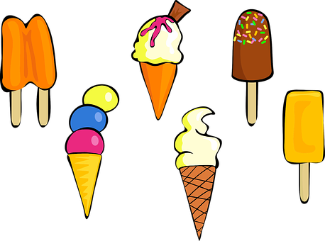 Assorted Frozen Treats Vector