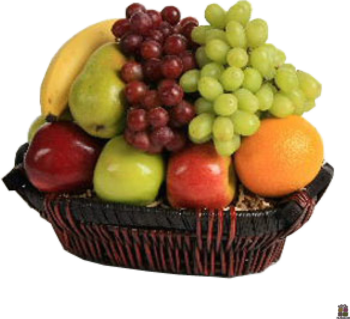 Assorted Fruit Basket PNG with transparent background