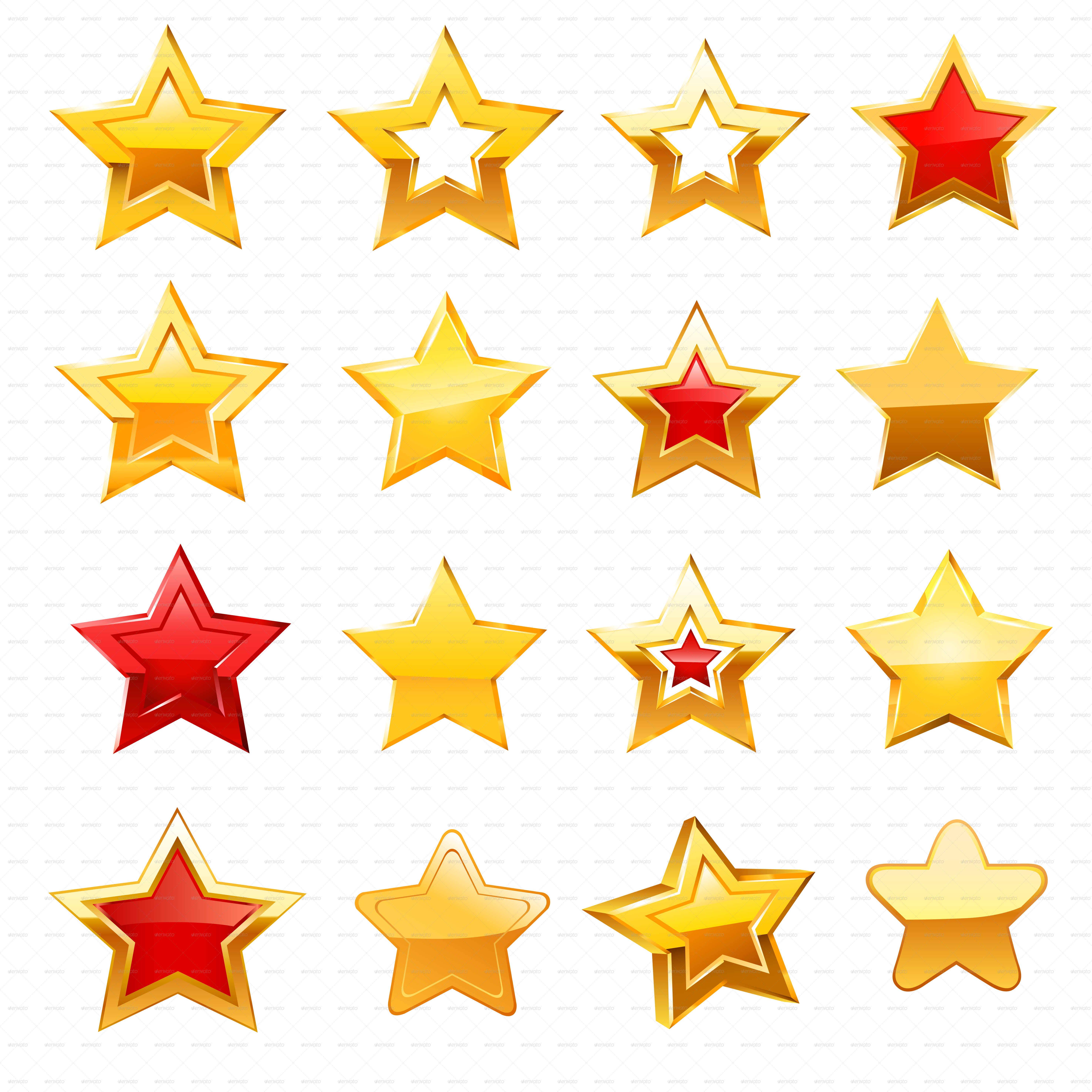 Stars Set/stars Set Stars Set/stars Set - Star Icon Vector Free, HD Png Download PNG with transparent background