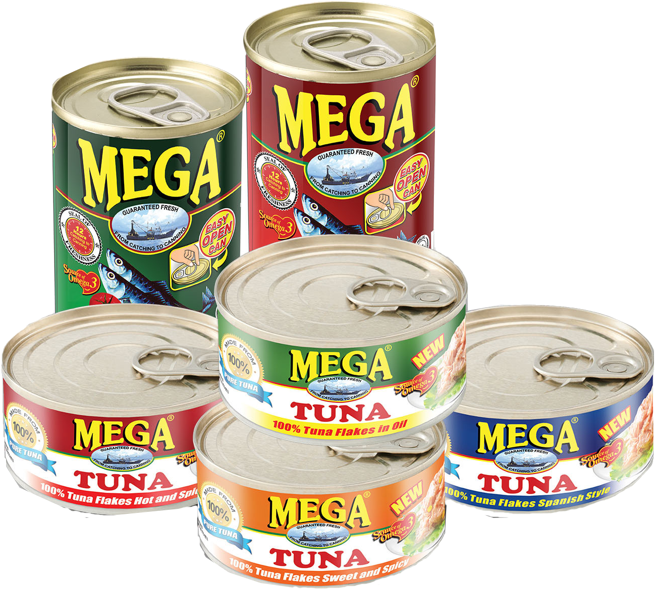 Assorted Mega Tuna Cans