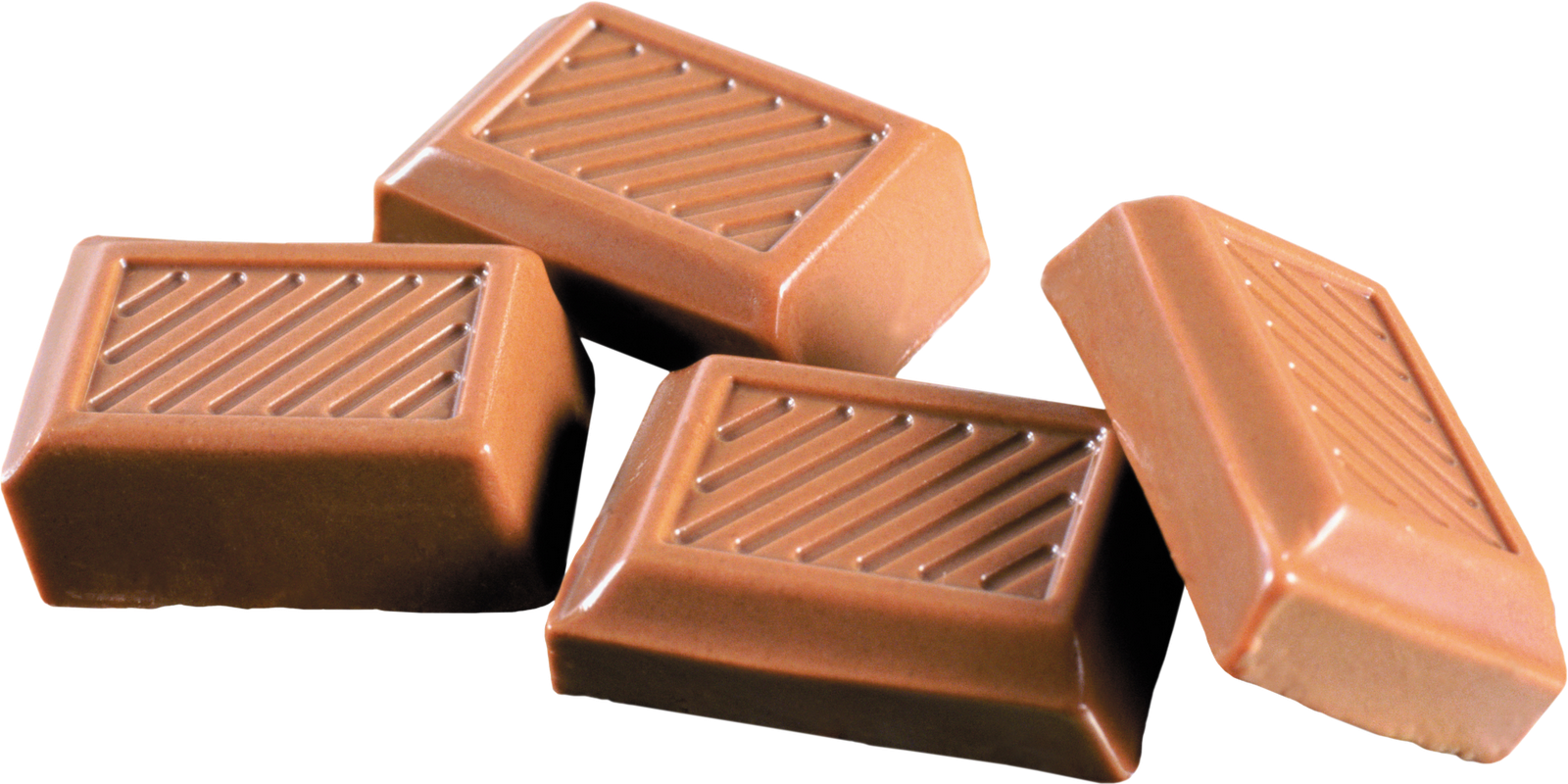 Assorted Milk Chocolate Pieces PNG with transparent background