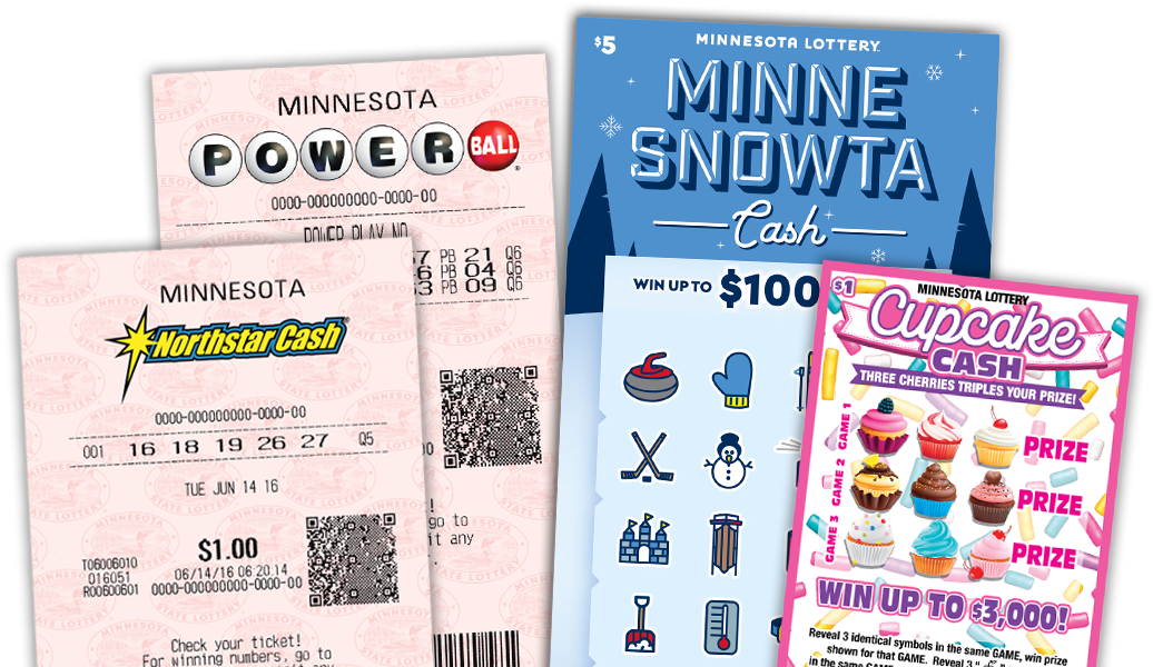 Assorted Minnesota Lottery Tickets PNG with transparent background