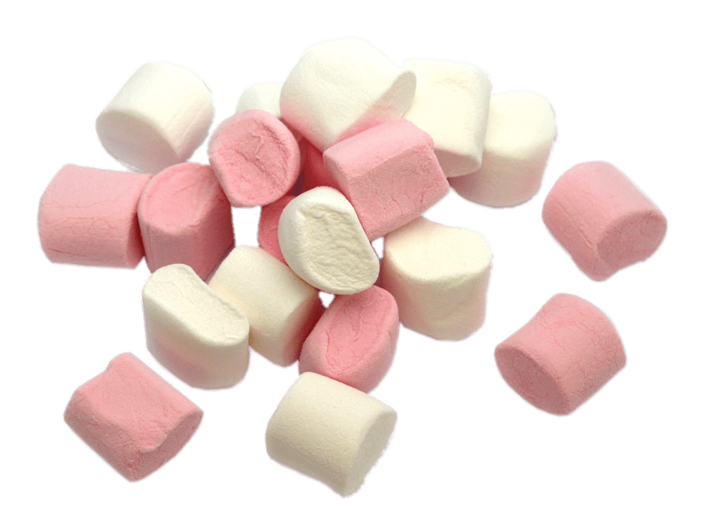 Assorted Pinkand White Marshmallows PNG with transparent background