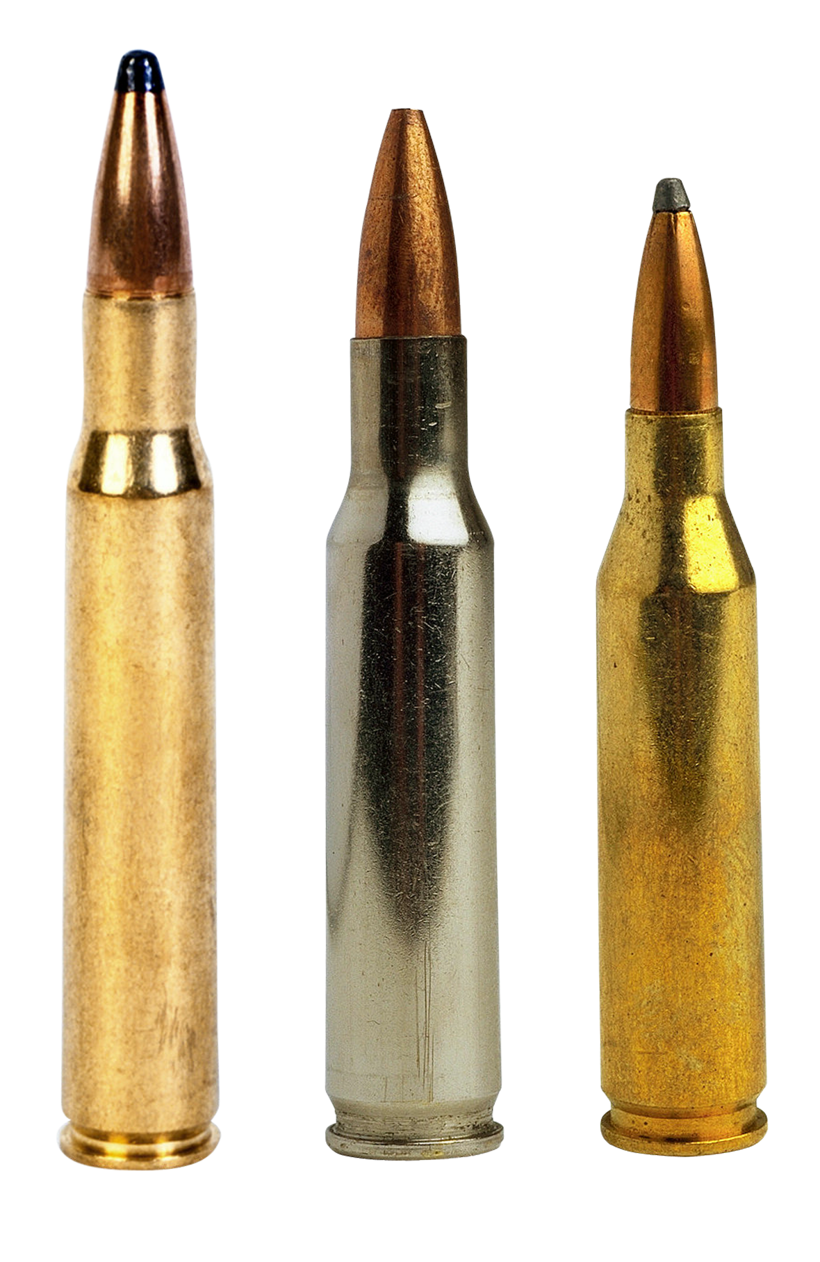 Assorted Rifle Cartridges PNG with transparent background