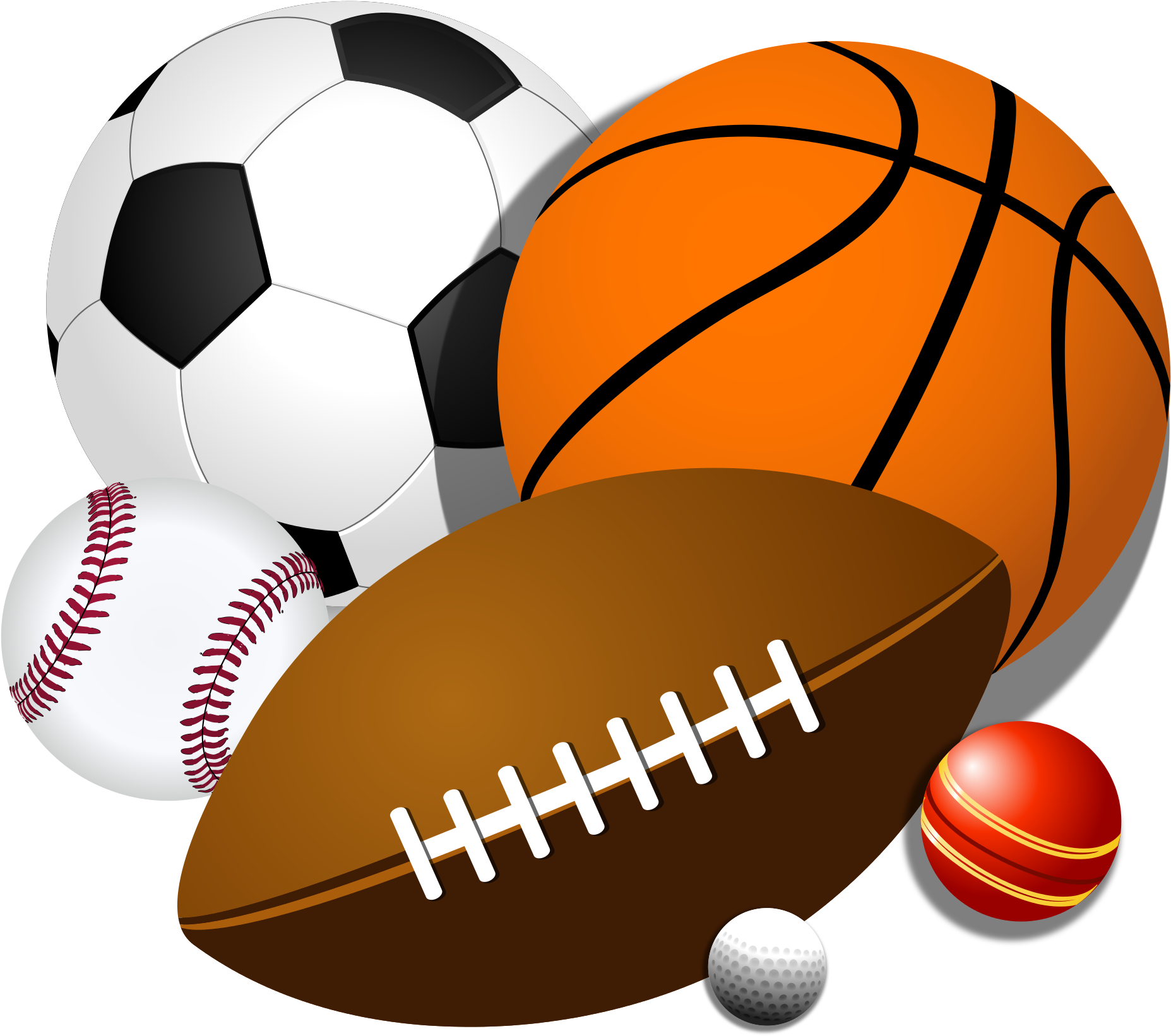 Assorted Sports Balls Clipart