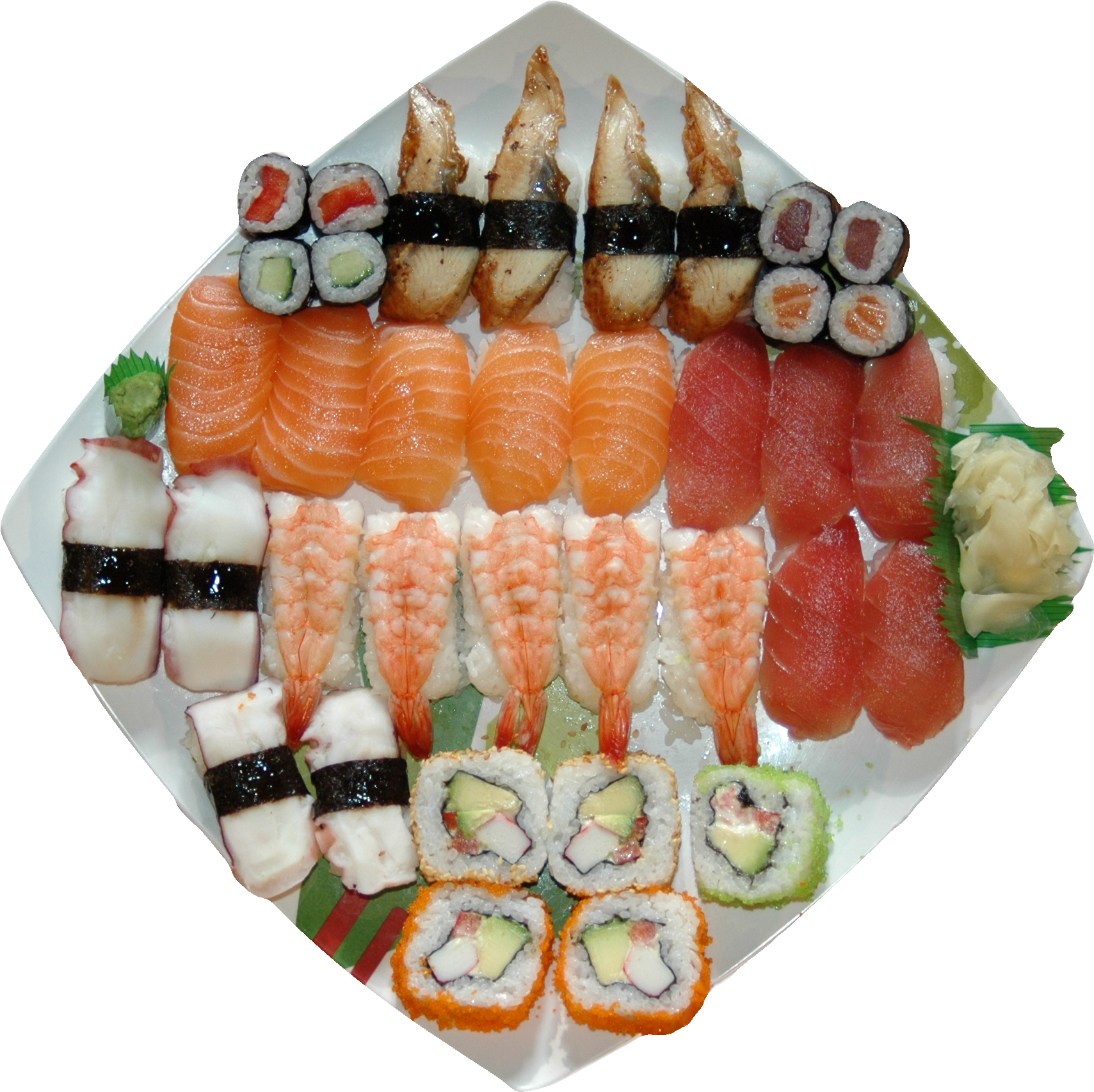 Sushi Focus Globalisation - Sushi Platte, HD Png Download PNG with transparent background