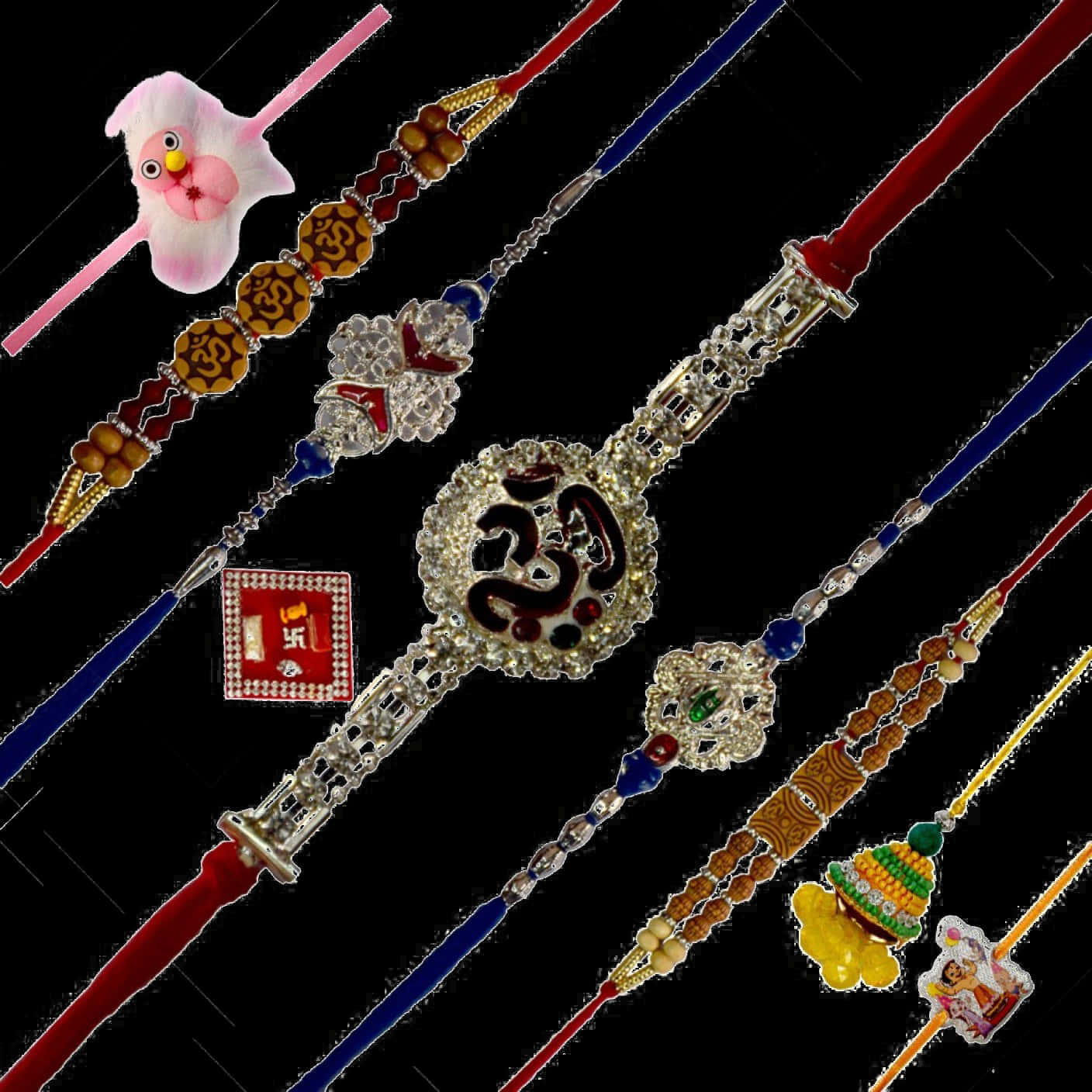 Assorted Traditional Rakhi Designs