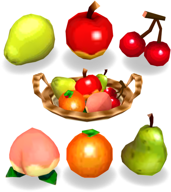 Assorted3 D Fruit Collection PNG with transparent background
