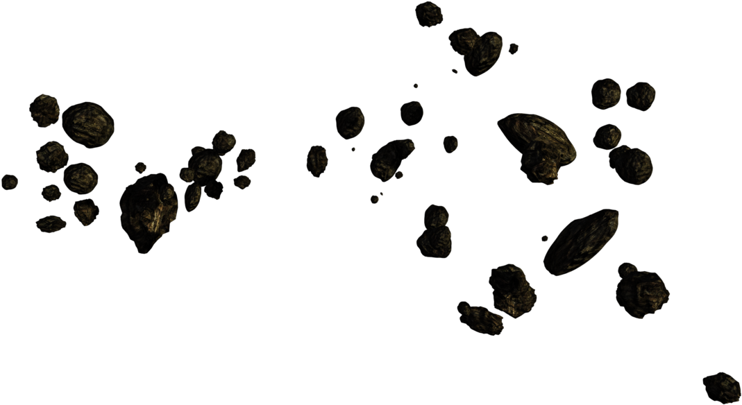 Asteroid Field Space Debris