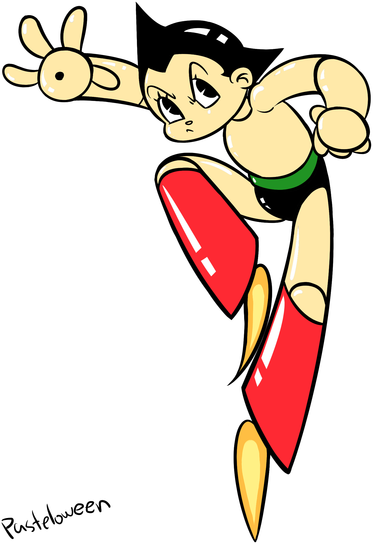 Astro_ Boy_ Flying_ Vector_ Art