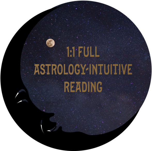 Astrology Intuitive Reading Advertisement PNG with transparent background