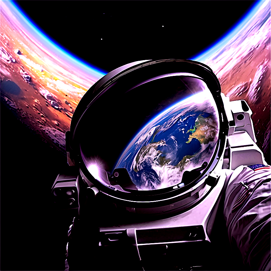 Astronaut Selfie In Space Png Kuh