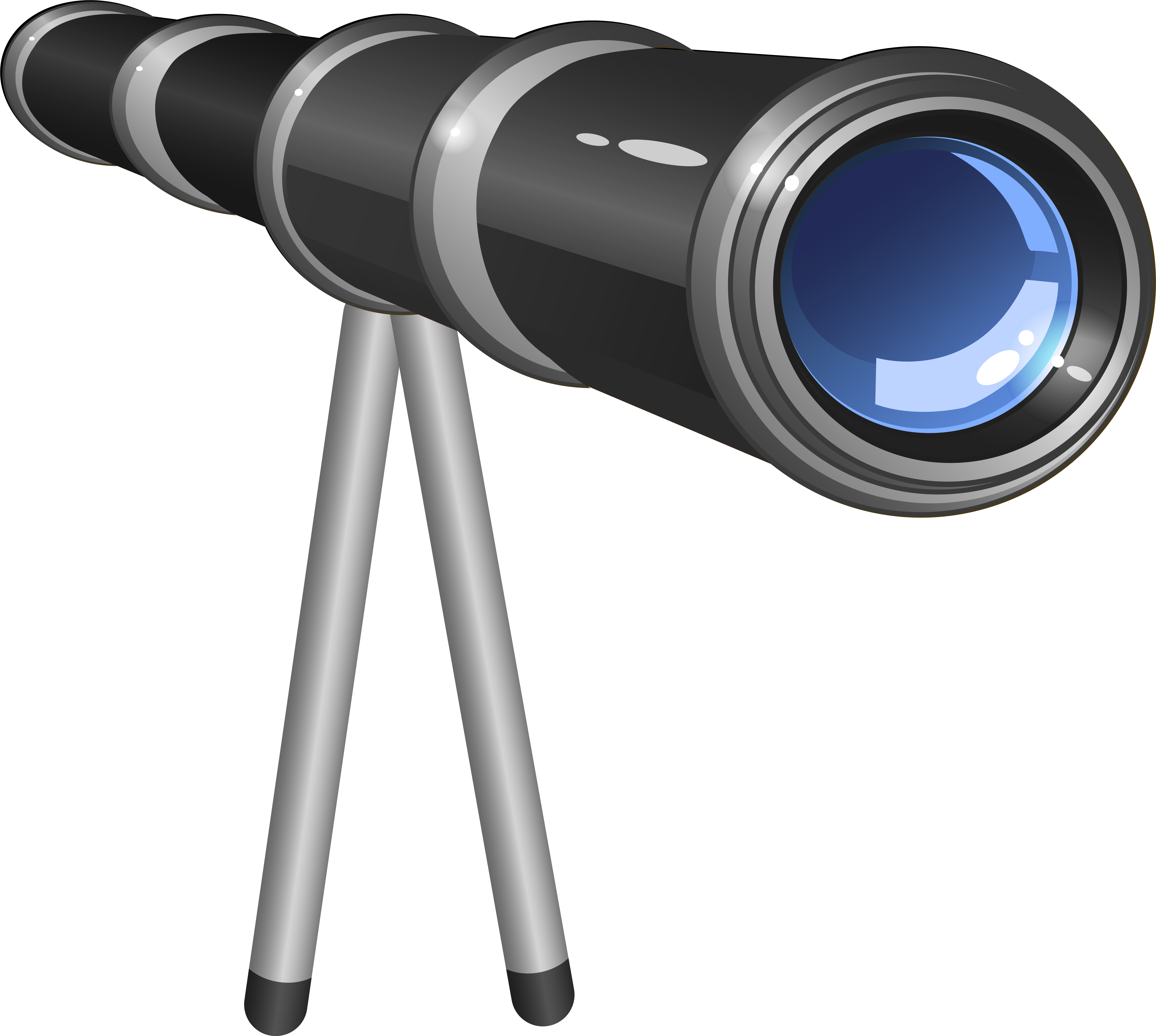 Binoculars Clipart Transparent Background - Transparent Background Telescope Clipart Png, Png Download PNG with transparent background