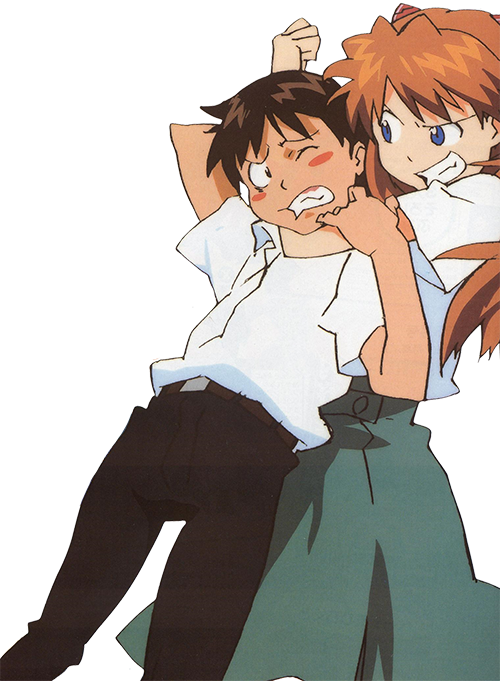 Asuka Dominates Shinji Anime Scene