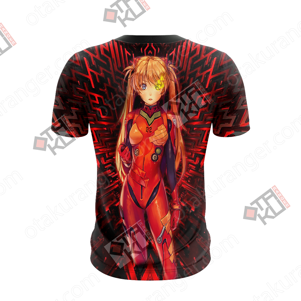 Asuka Langley Evangelion Anime T Shirt Design