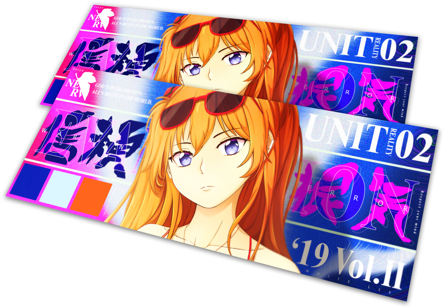 Asuka Langley Sunglasses Neon Genesis Evangelion